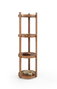 Hanah Home Estantería Polo Yuvarlak - Walnut